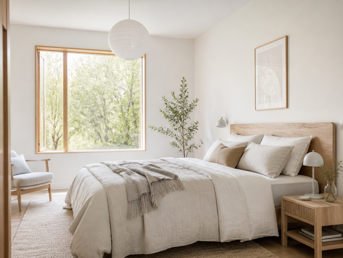 Kamar Tidur Gaya Skandinavia