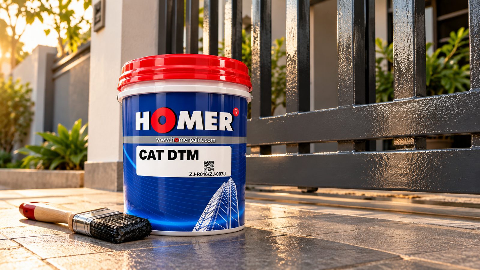 Homer Cat DTM, cat besi langsung tanpa primer